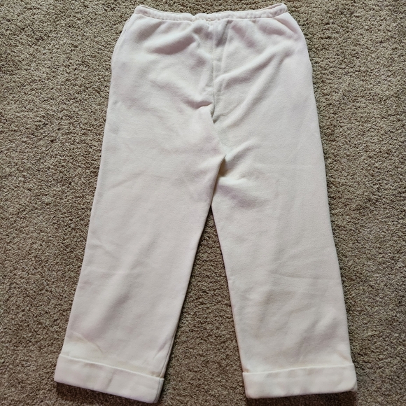 Lauren Ralph Lauren cuffed crop jogging pants Size L Color off white - Picture 12 of 13